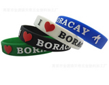 Custom Embossed or Silkscreen Silicone Wristbands/Bracelets-