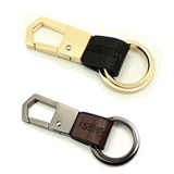 Custom Logo Genuine Cow Leather Keychains