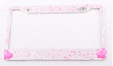 Diamond-encrusted License Plate Frame