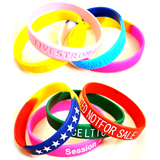 Eco-friendly Promotional Silicone Bracelet;Customized Logo S