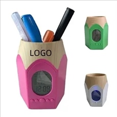 Electronic Calendar Pens Pencil Holder Cup