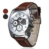 Fashion Luxury Quartz Leather Band  Unisex Sport Wristwatch