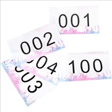 Full Color Race Bibs with 4 Pins