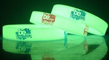 Glow in dark silicone wristband