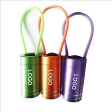 Glow in the Dark Aluminum LED Flashlight
