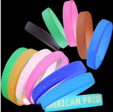 Glowing silicone bracelet