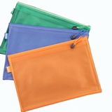 Grid Document Pouch With Zipper