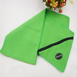 Gym Towel with Zipper Pocket