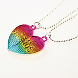 Heart Shaped Magnetic Necklace For BBF and Lovers