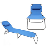 Hot Selling 3 Positions Reclining Aluminium Folding Beach Ch