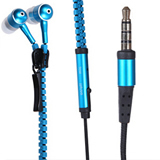 Hot Selling Metal In-ear Earphone Zipper Style Earplugs