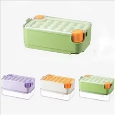 Ice Cube Tray with Lid and Bin