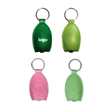 Key Chain with PU Tag and LED Light