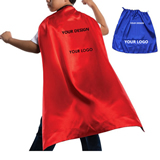 Kids Satin Super Hero Cape  With Velcro Neck