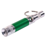LED Flashlight Key Chain with whistle and compass