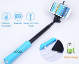 LED Power Bank Selfie Stick