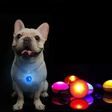 LED circular glitter pendant backpack light