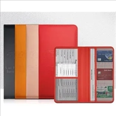 Leather Car Registration And Insurance Holder