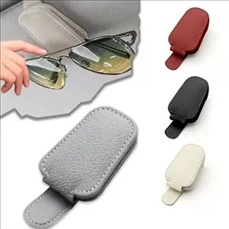 Magnetic Leather Sunglasses Holder