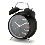 Metal Mini Lovely Table Double Bell Desk Alarm Clock