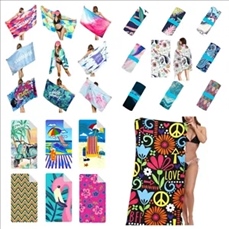 Microfiber Thin Lightweight Beach Towel Sand Free Quick Dry