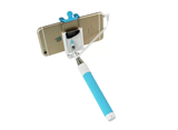 Mini Integrated Wired selfie sticks,Foldable Wired Monopod