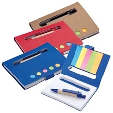 Mini Notebook with Pen & Flags