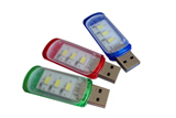 Mini Portable USB 3 LED White Light Night Lamp Camping Readi