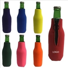 Neoprene Bottle Cooler With Zipper