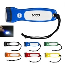 PVC LED Flashlight Key Chain