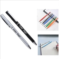 Plastic slim ballpoint pen