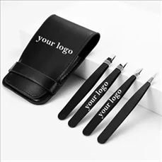 Professional Stainless Steel Tweezers Set with Travel Case