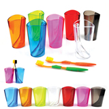 Promotional Dazzle Color Transparent Wash Gargle Cup
