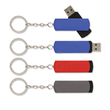 Promotional Swivel Flash Drive Key Chain 2GB