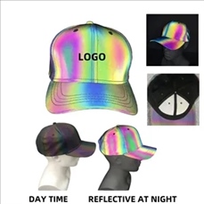 Rainbow reflective cap