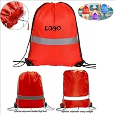 Reflective Drawstring Backpack