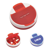 Round 4 Compartment Pill Case Medicine Box