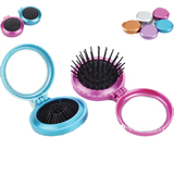 Round Shape Hair Brush With Mirror