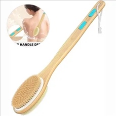 Shower Brush with Soft and Stiff Bristles
