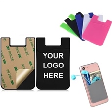 Silicone Phone Wallet Stick On