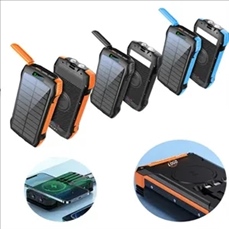 Solar Power Bank With Wireless Charging