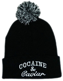 Solid Color Pom Pom Knit Beanie With Cuff