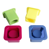 Square Single Cup Silicone Ice Shoot Tray Mold