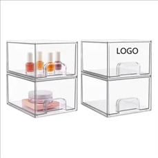 Stackable Cosmetic Clear Storage Drawers