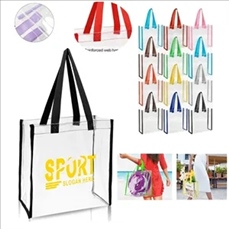 Stadium Approved Clear Transparent Pvc Tote Bag (12"X12"X6")