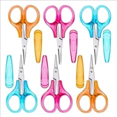 Stainless Steel with Protective Cover Straight Tip Scissors