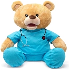 Stuffed Teddy Bear with Doctor or Nurse Scrubs Stuffed Teddy Bear with Doctor or Nurse Scrubs