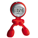 The Flex Man Digital Clock;Alarm Clock With Note Holder