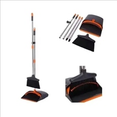 Upright Broom And Dustpan Set