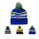 Warm Winter Custom Logo Domed Knitted Hat
